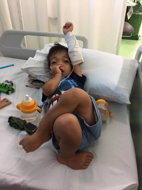 Zac, Pamidronate Infusion, Queensland, Australia