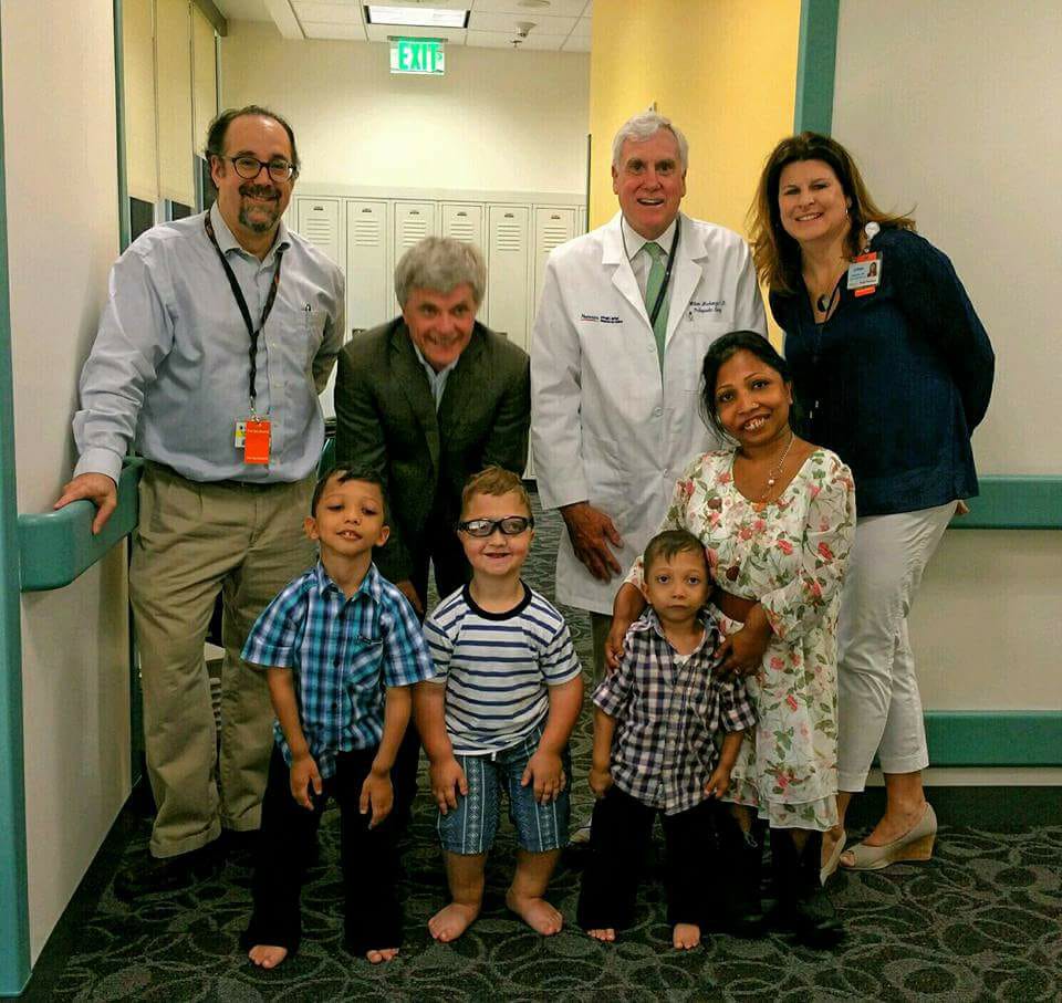 Dr. Bober, Dr. Jueppner, Dr. Mackenzie, and Colleen Ditro at Nemours, Delaware